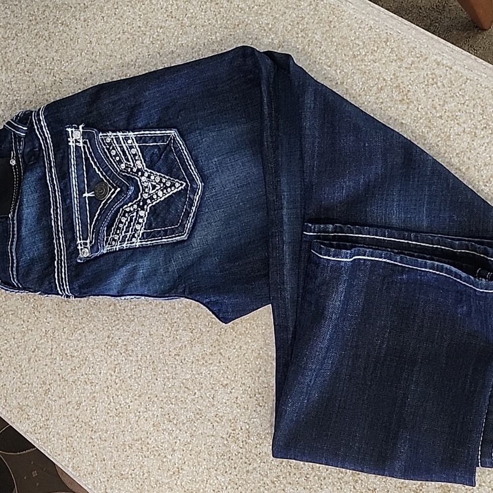 NWOT Vigoss The NY Boot Jean with Bling Pockets Size 11